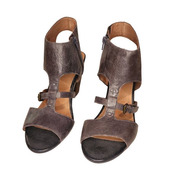 Miz Mooz Womens Melanie Sandal Heels Blue Gray, size 11 Reg. $160 - Picture 9 of 12